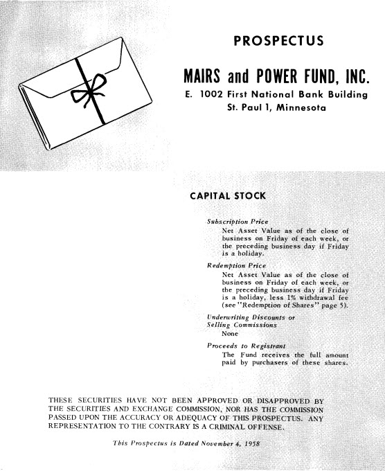 1958 Prospectus