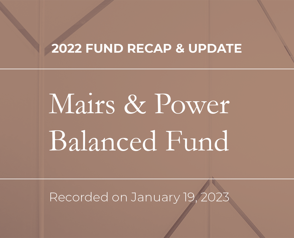 Balanced Fund Update Call 12.31.2022